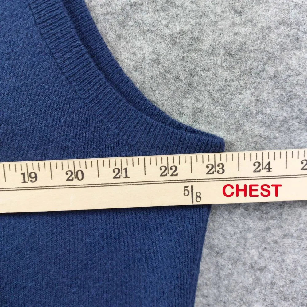 Peter Millar Crown Crafted XL Blue Quarter Zip Sweater Vest Golf